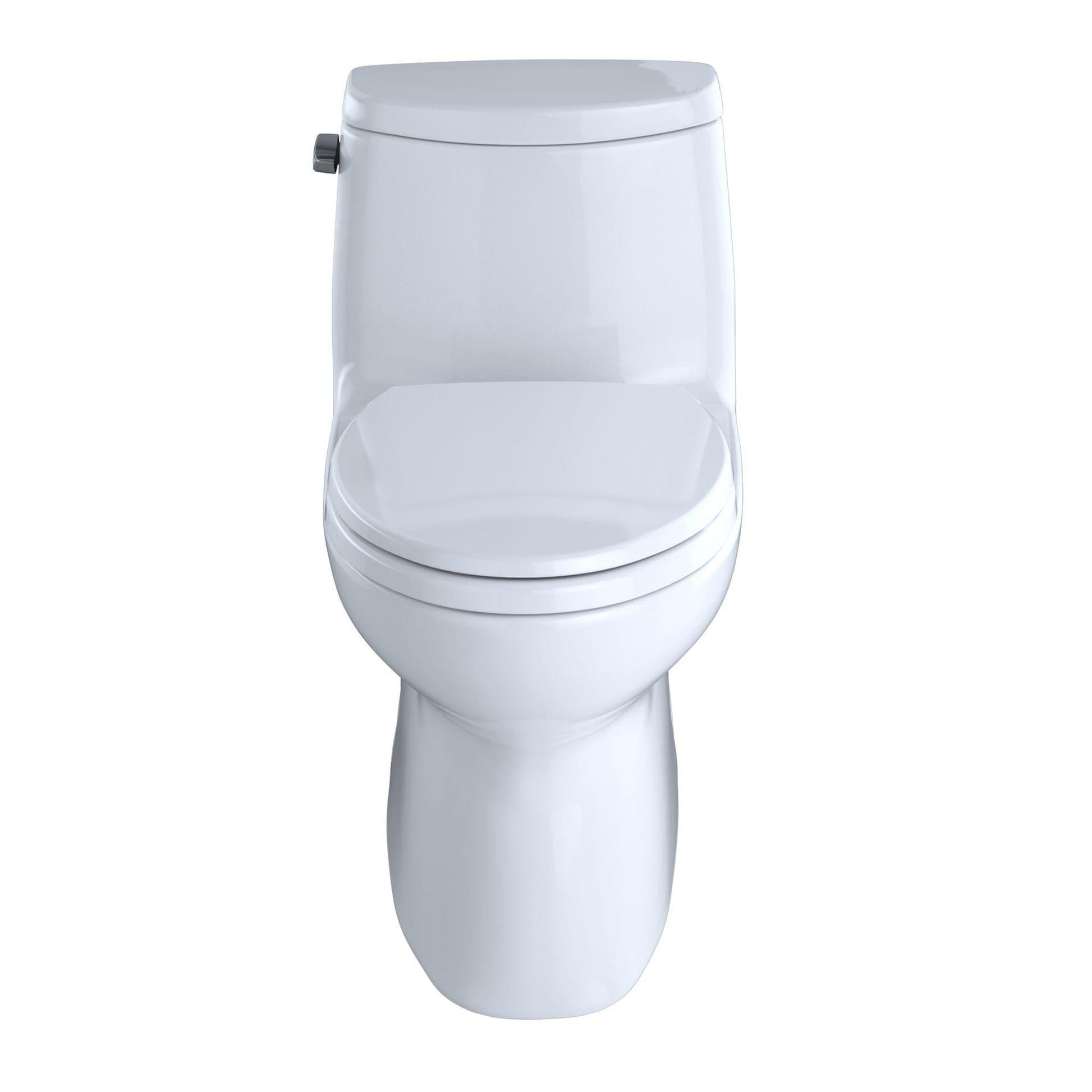 TOTO Carlyle II Cotton White One-Piece 1.28 GPF Elongated Toilet - SoftClose Seat Included (Left Hand Lever)