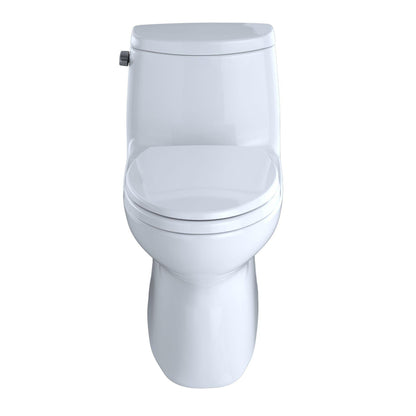 TOTO Carlyle II Cotton White One-Piece 1.28 GPF Elongated Toilet - SoftClose Seat Included (Left Hand Lever)