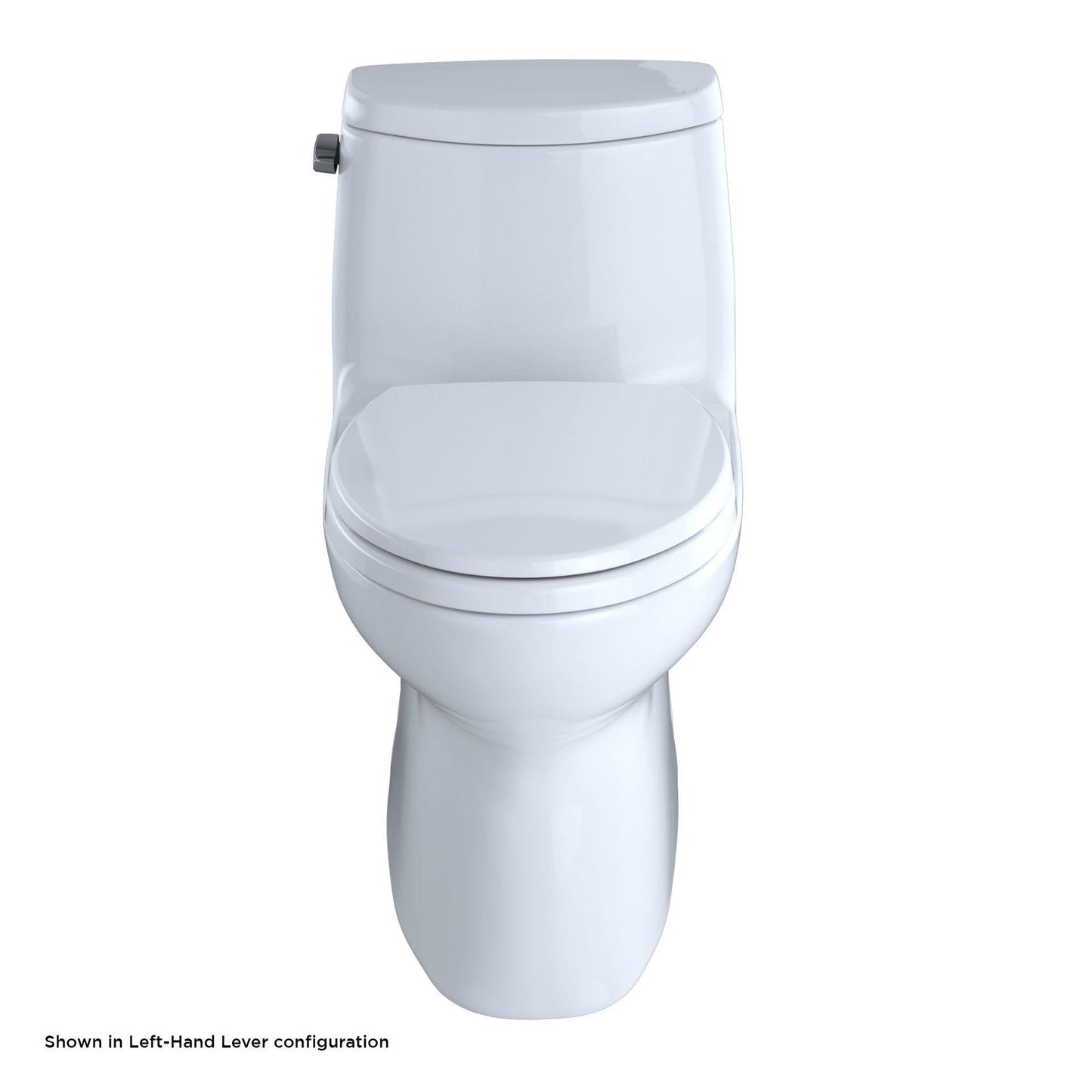 TOTO Carlyle II Cotton White One-Piece 1.28 GPF Elongated Toilet - SoftClose Seat Included (Right Hand Lever)