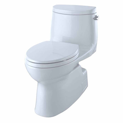 TOTO Carlyle II Cotton White One-Piece 1.28 GPF Elongated Toilet - SoftClose Seat Included (Right Hand Lever)