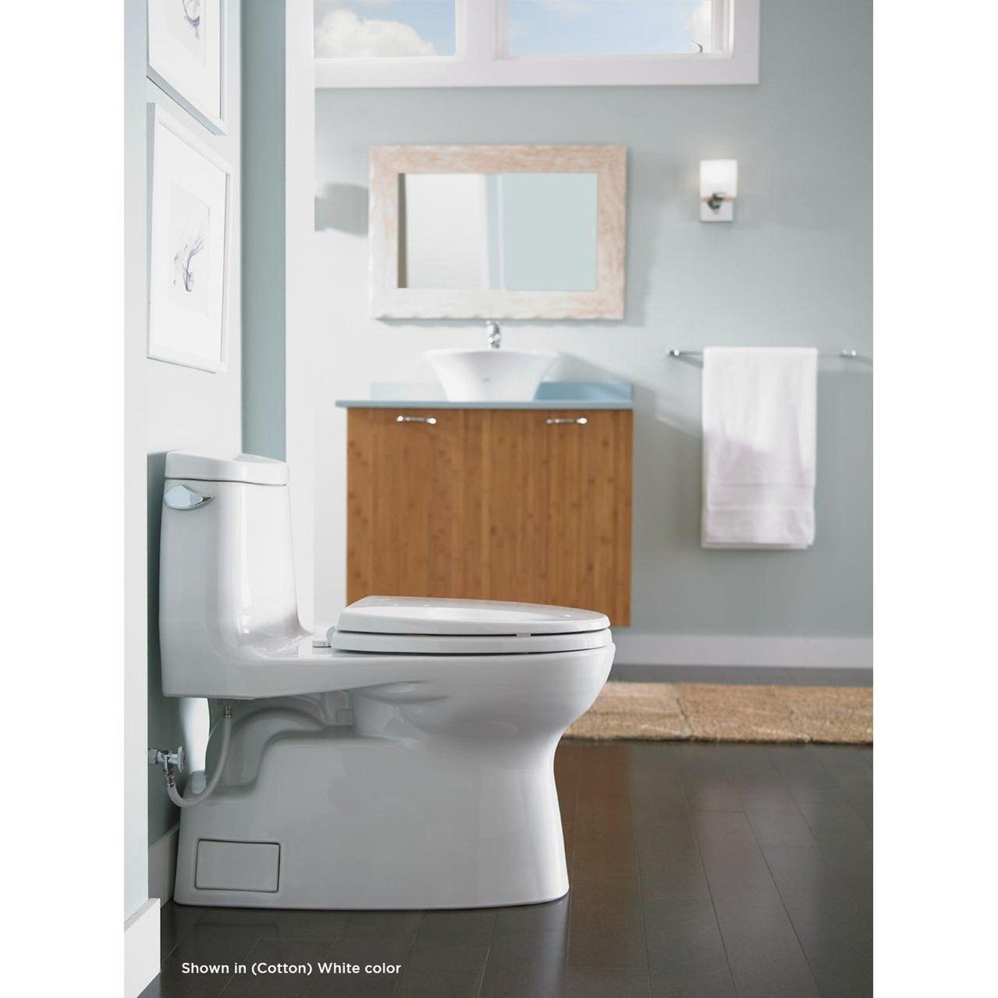 TOTO Carlyle II Cotton White One-Piece 1.28 GPF Elongated Toilet With WASHLET+ Connection - SoftClose Seat Included (Left Hand Lever)