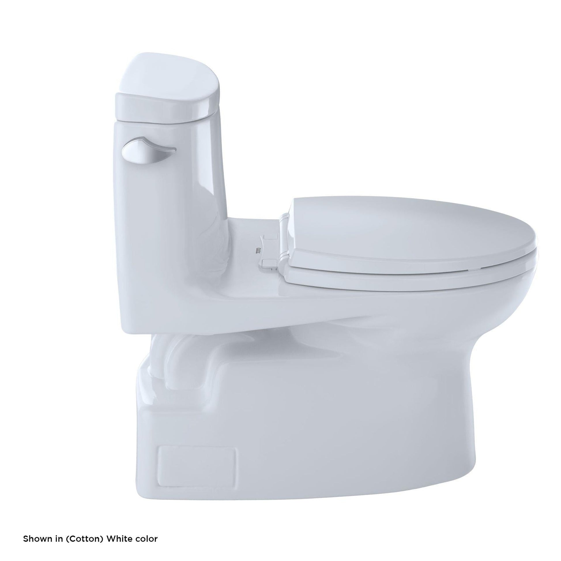 TOTO Carlyle II Cotton White One-Piece 1.28 GPF Elongated Toilet With WASHLET+ Connection - SoftClose Seat Included (Left Hand Lever)
