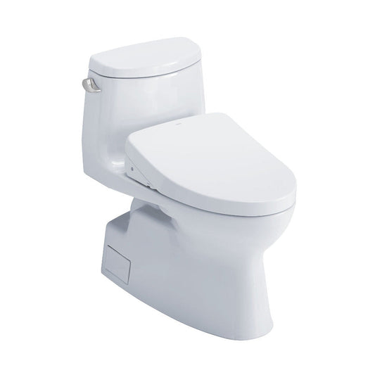 TOTO Carlyle II Cotton White One-Piece Elongated 1.28 GPF Toilet With WASHLET+ S550E - Without Auto Flush