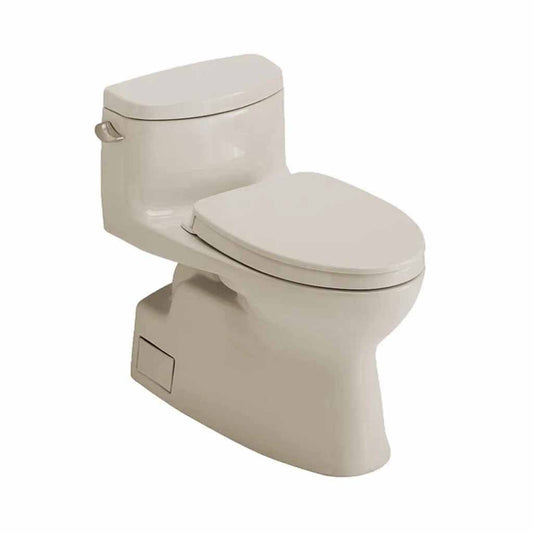 TOTO Carolina II Bone One-Piece 1.28 GPF Elongated Toilet With WASHLET+ Connection - SoftClose Seat Included