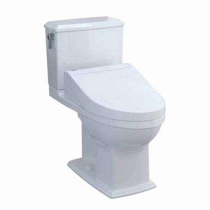 TOTO Connelly Cotton White 1.28 GPF and 0.9 GPF Dual-Flush Elongated Two-Piece Toilet With WASHLET+ C5