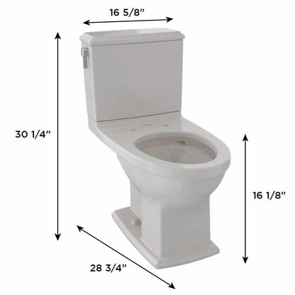 TOTO Connelly Sedona Beige 1.28 GPF and 0.9 GPF Dual-Flush Two-Piece Elongated Toilet Bowl