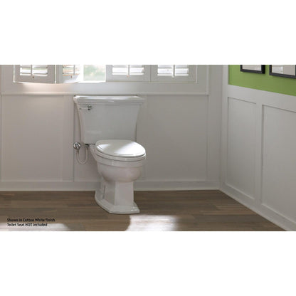 TOTO Eco Clayton Cotton White Two-Piece 1.28 GPF Elongated Toilet