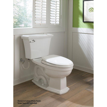 TOTO Eco Clayton Cotton White Two-Piece 1.28 GPF Elongated Toilet