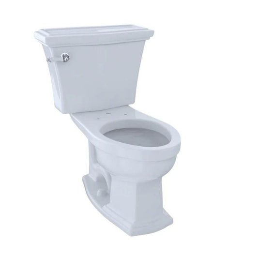 TOTO Eco Clayton Cotton White Two-Piece 1.28 GPF Elongated Toilet