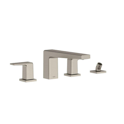 TOTO GB Brushed Nickel Four-Hole Double-Handle Deck-Mounted Roman Tub Faucet Trim