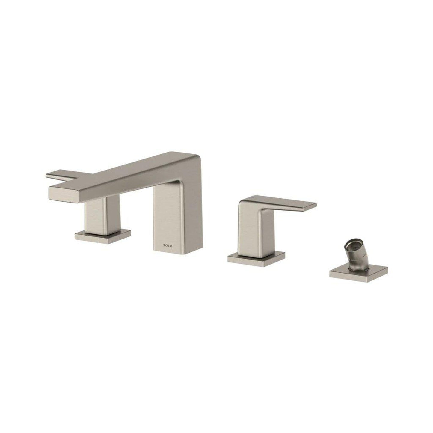 TOTO GB Brushed Nickel Four-Hole Double-Handle Deck-Mounted Roman Tub Faucet Trim