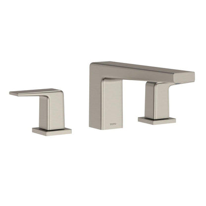 TOTO GB Brushed Nickel Three-Hole Double-Handle Deck-Mounted Roman Tub Faucet Trim