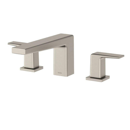 TOTO GB Brushed Nickel Three-Hole Double-Handle Deck-Mounted Roman Tub Faucet Trim