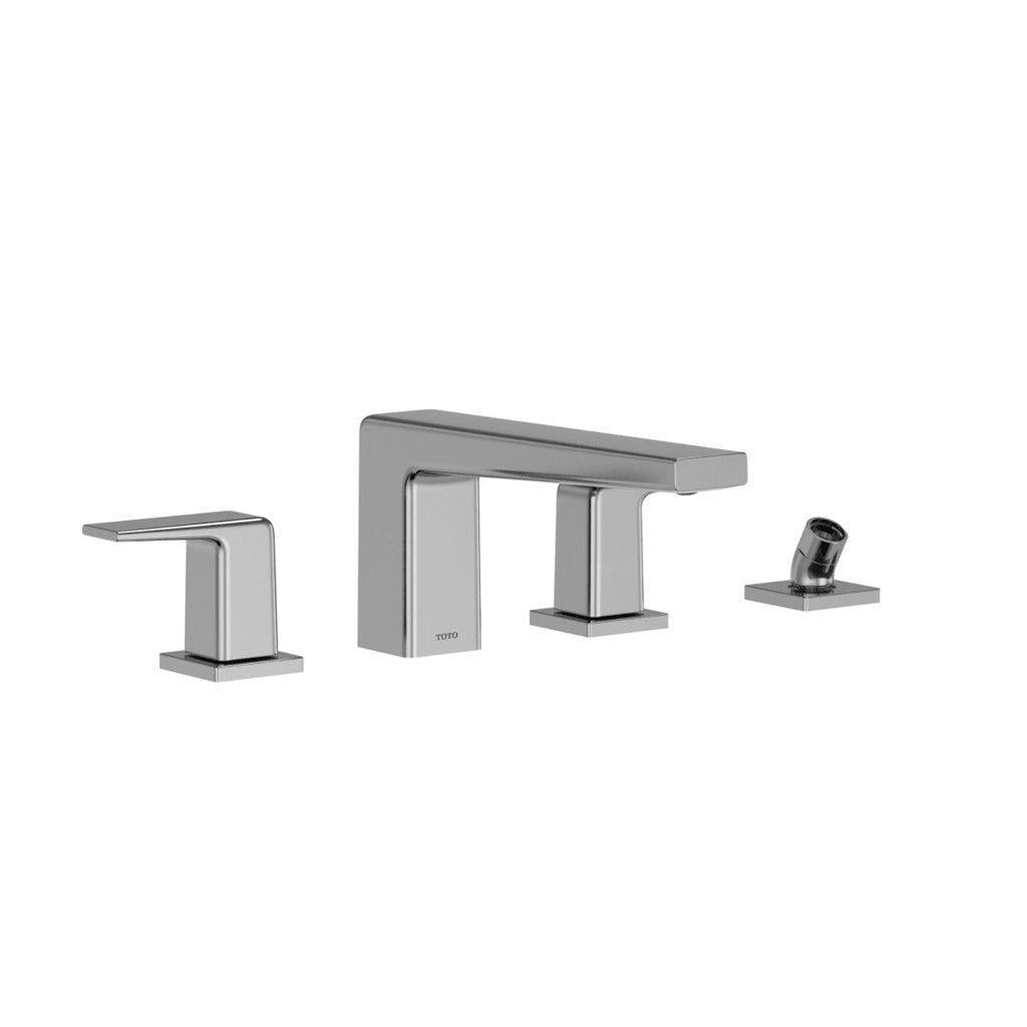 TOTO GB Polished Chrome Four-Hole Double-Handle Deck-Mounted Roman Tub Faucet Trim