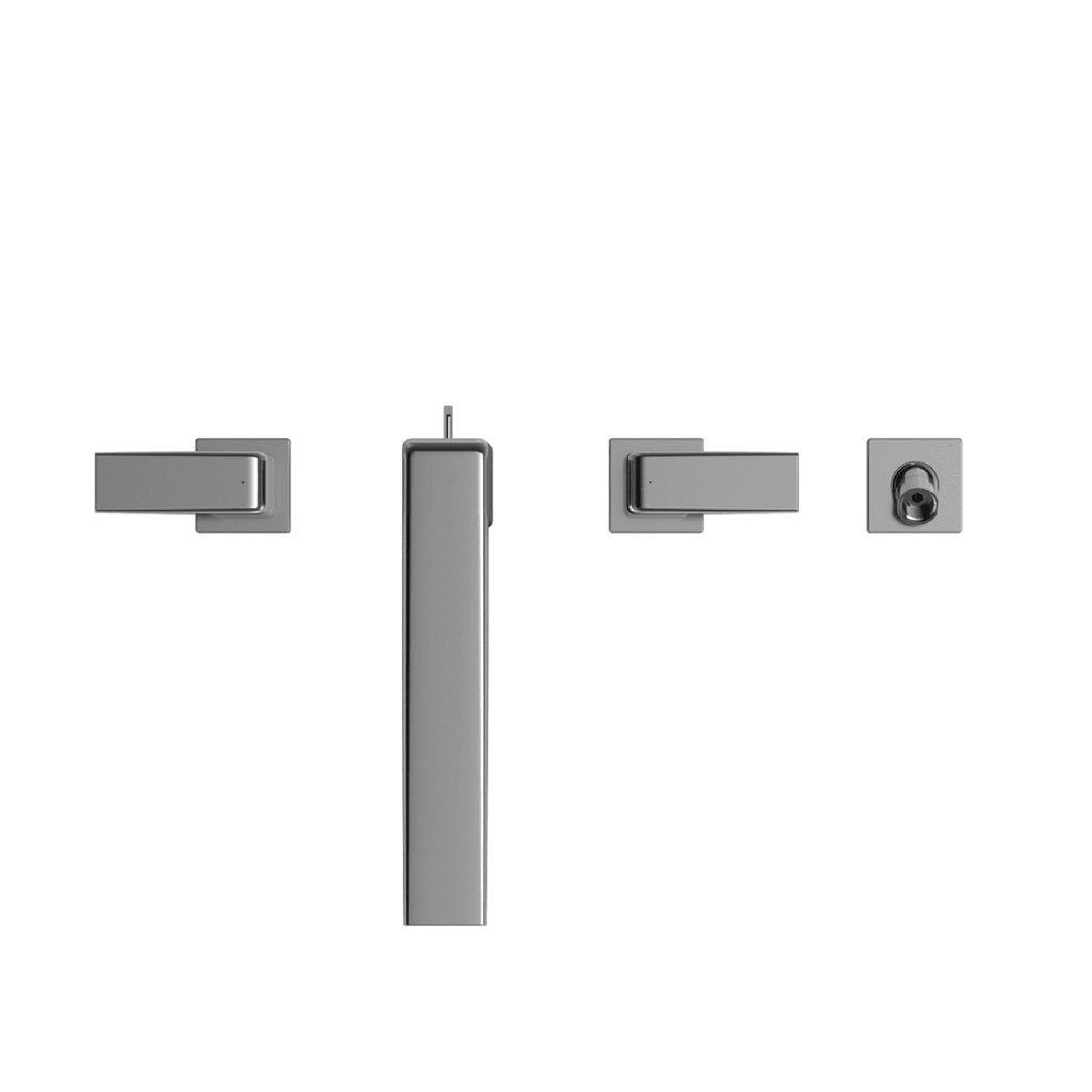 TOTO GB Polished Chrome Four-Hole Double-Handle Deck-Mounted Roman Tub Faucet Trim