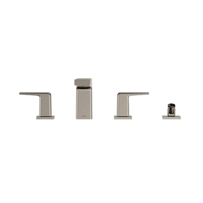 TOTO GB Polished Nickel Four-Hole Double-Handle Deck-Mounted Roman Tub Faucet Trim