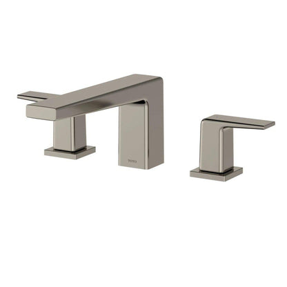 TOTO GB Polished Nickel Three-Hole Double-Handle Deck-Mounted Roman Tub Faucet Trim