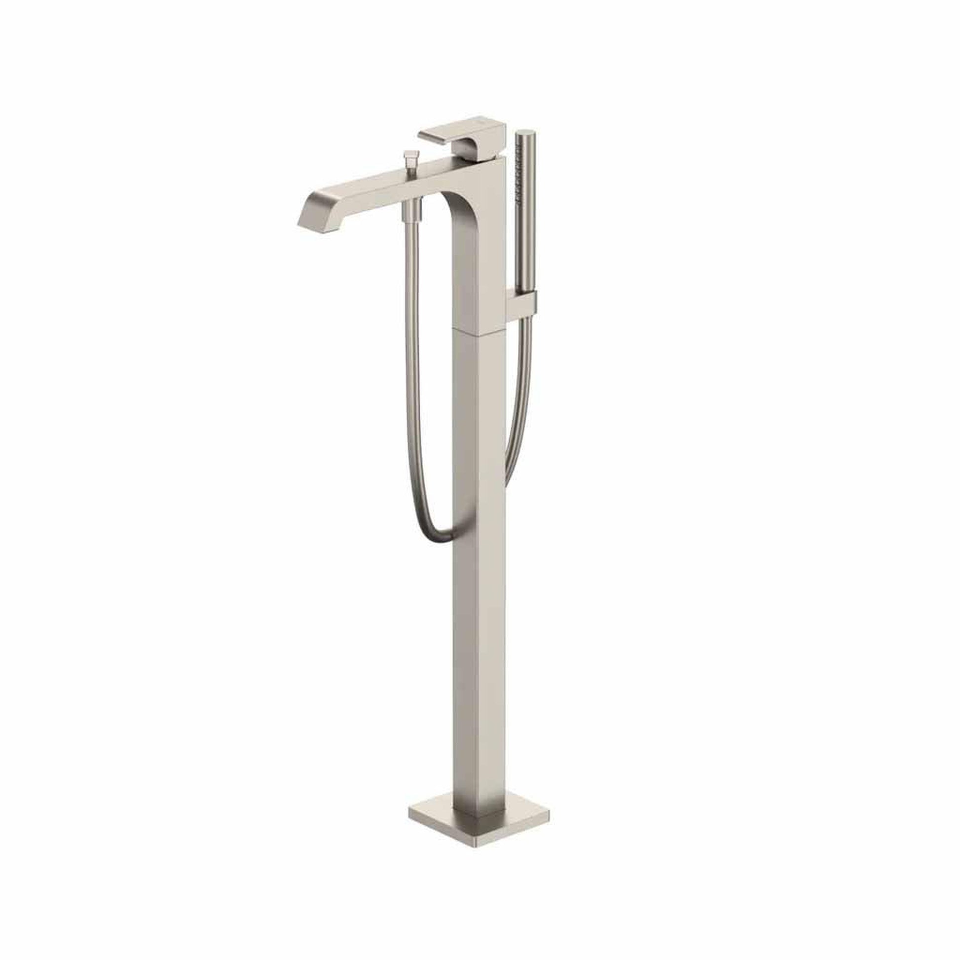 TOTO GC Brushed Nickel Floor Mounted Freestanding Tub Filler With Handshower
