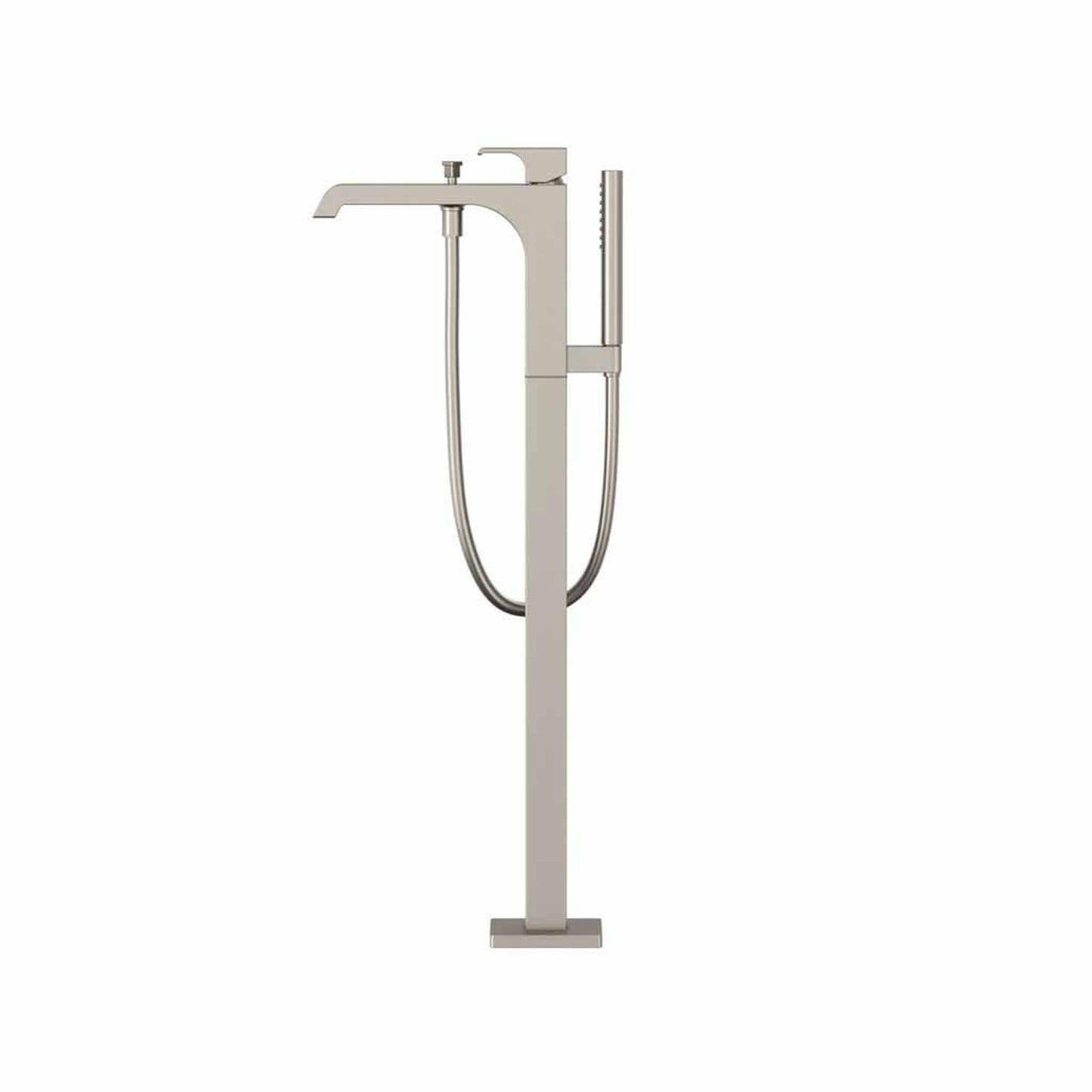 TOTO GC Brushed Nickel Floor Mounted Freestanding Tub Filler With Handshower