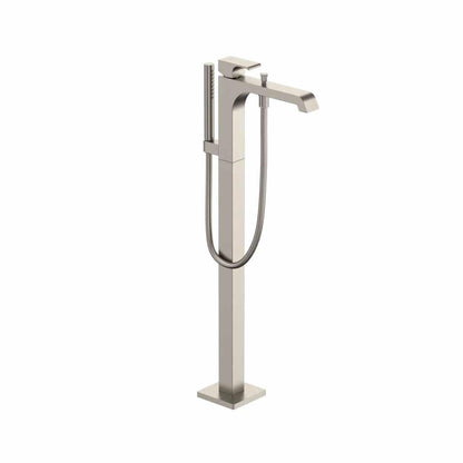 TOTO GC Brushed Nickel Floor Mounted Freestanding Tub Filler With Handshower