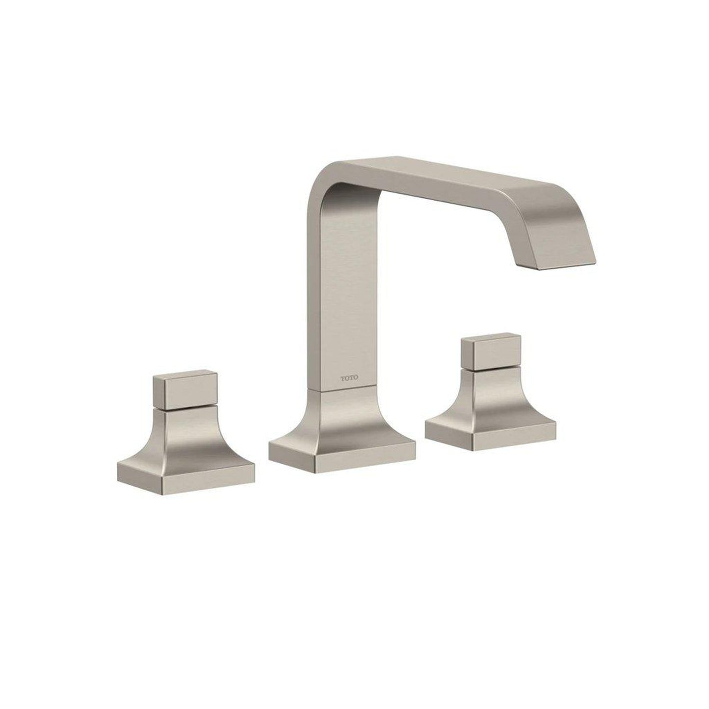 TOTO GC Brushed Nickel Three-Hole Double-Handle Deck-Mounted Roman Tub Faucet Trim