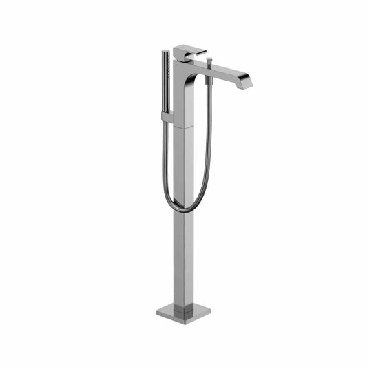 TOTO GC Polished Chrome Floor Mounted Freestanding Tub Filler With Handshower