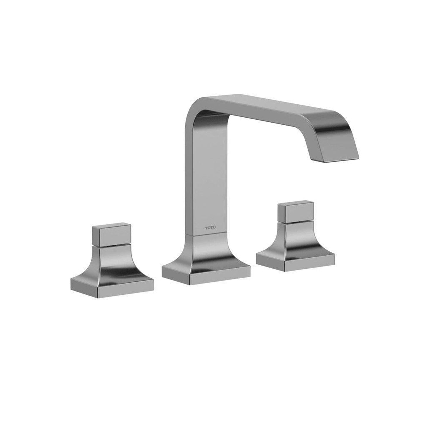 TOTO GC Polished Chrome Three-Hole Double-Handle Deck-Mounted Roman Tub Faucet Trim