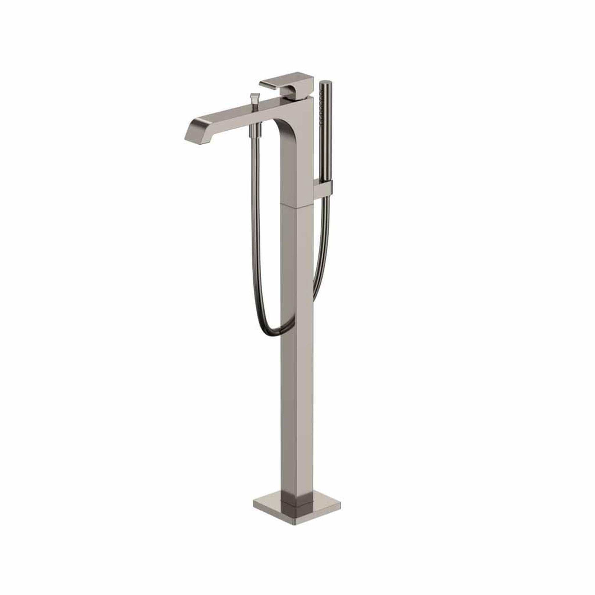 TOTO GC Polished Nickel Floor Mounted Freestanding Tub Filler With Handshower