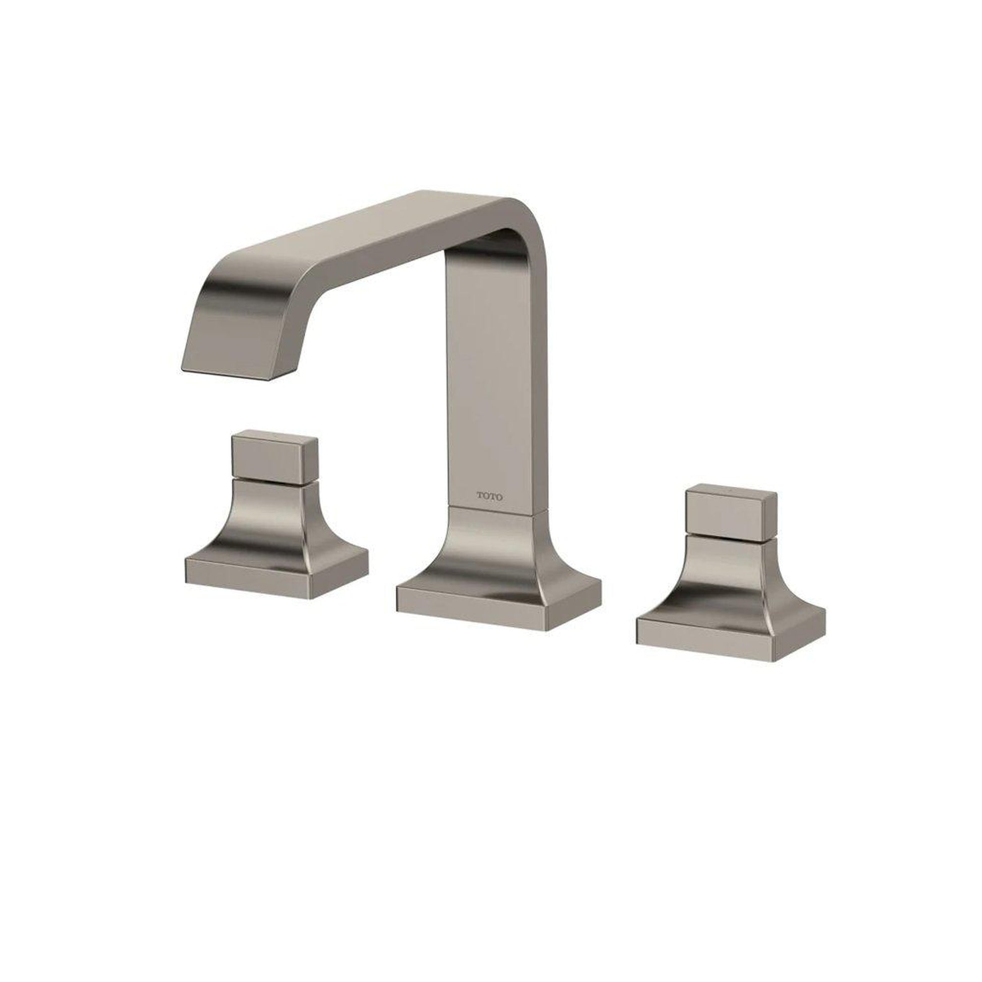 TOTO GC Polished Nickel Three-Hole Double-Handle Deck-Mounted Roman Tub Faucet Trim