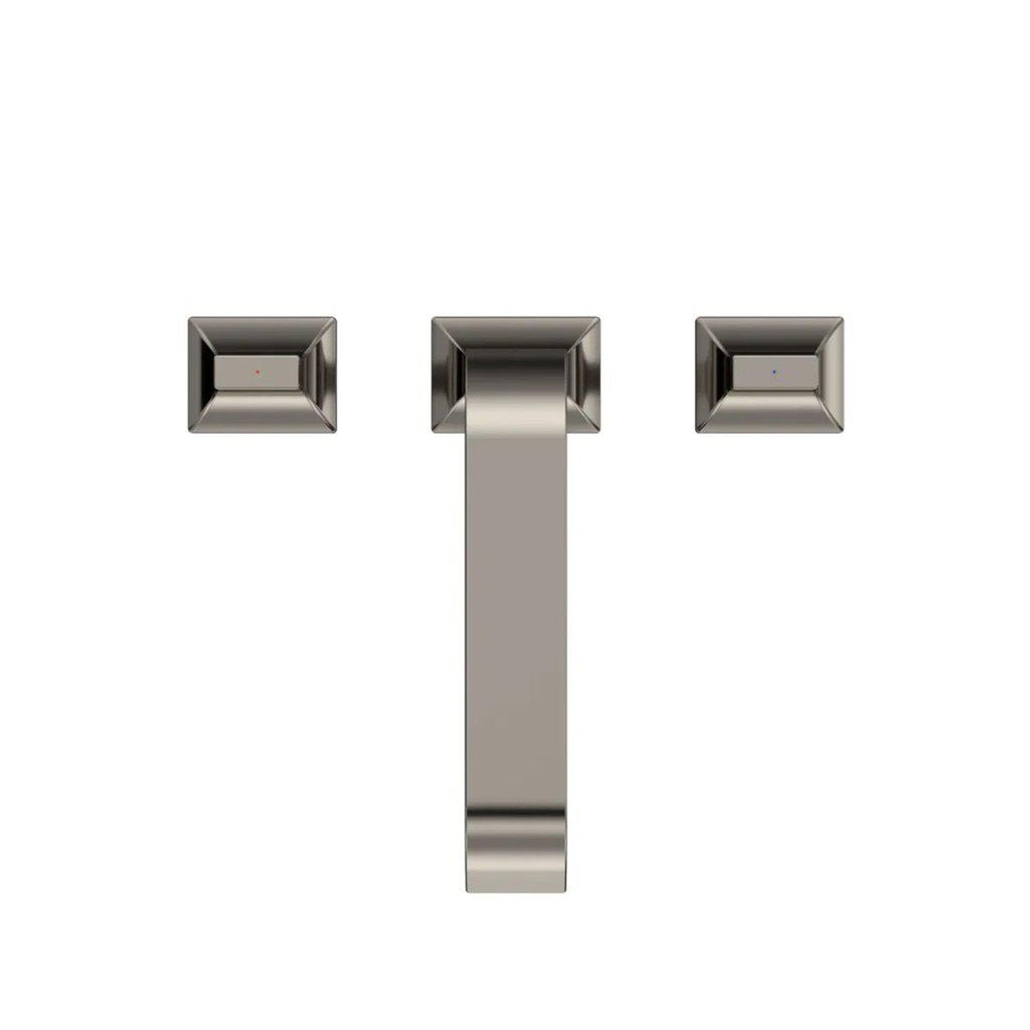 TOTO GC Polished Nickel Three-Hole Double-Handle Deck-Mounted Roman Tub Faucet Trim