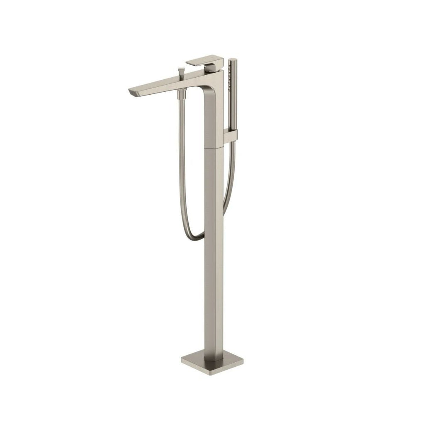 TOTO GE Brushed Nickel Floor Mounted Freestanding Tub Filler With Handshower