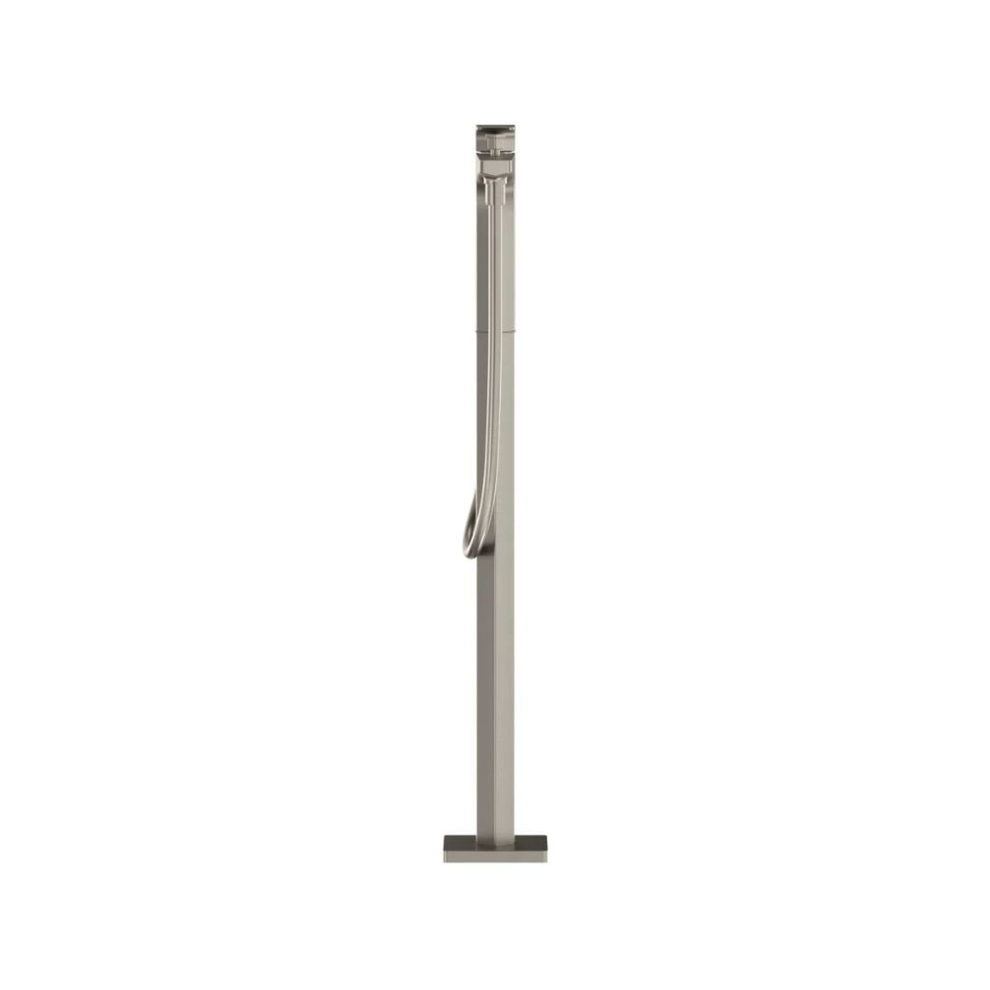 TOTO GE Brushed Nickel Floor Mounted Freestanding Tub Filler With Handshower