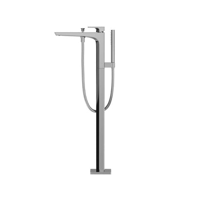 TOTO GE Polished Chrome Floor Mounted Freestanding Tub Filler With Handshower