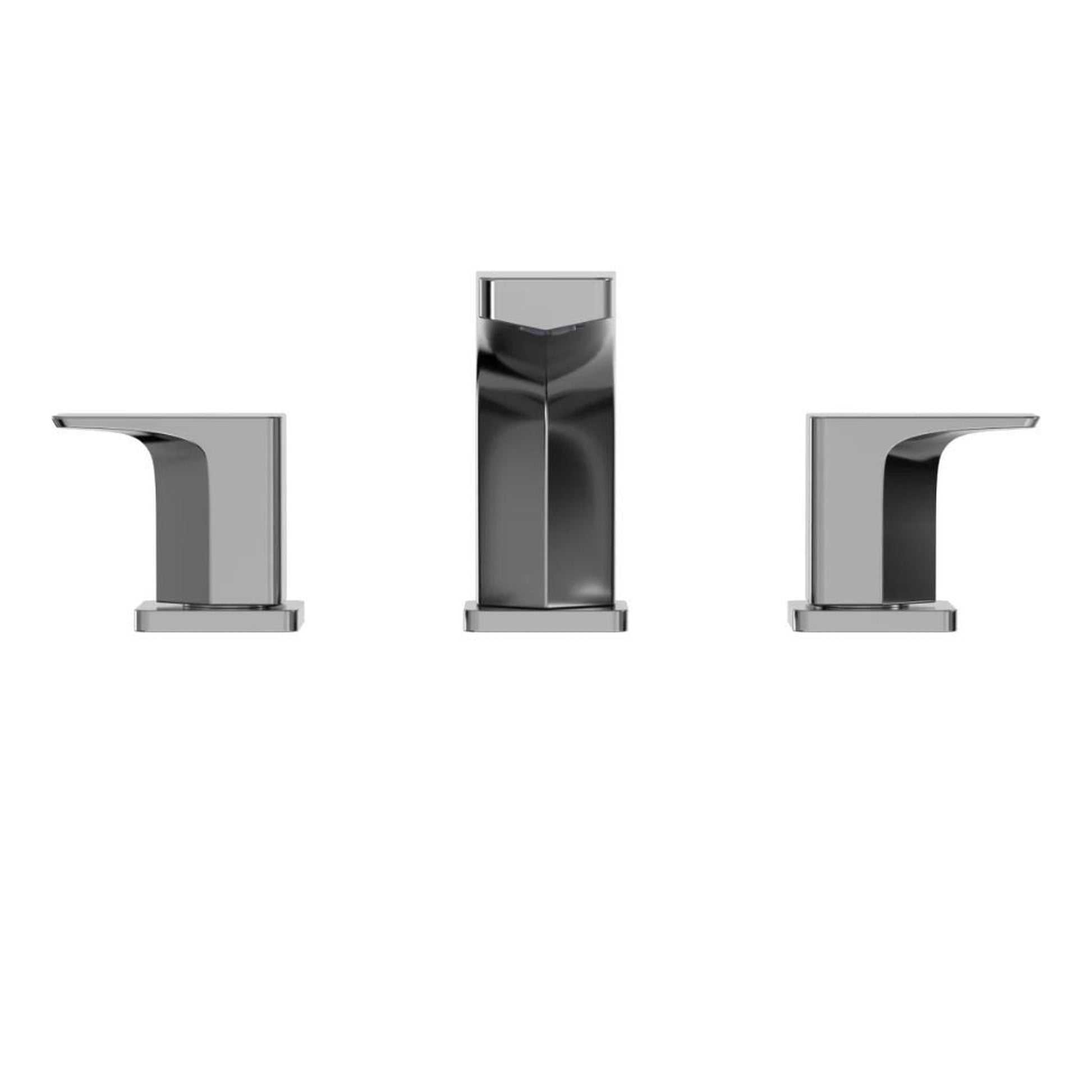 TOTO GE Polished Chrome Three-Hole Double-Handle Deck-Mounted Roman Tub Filler