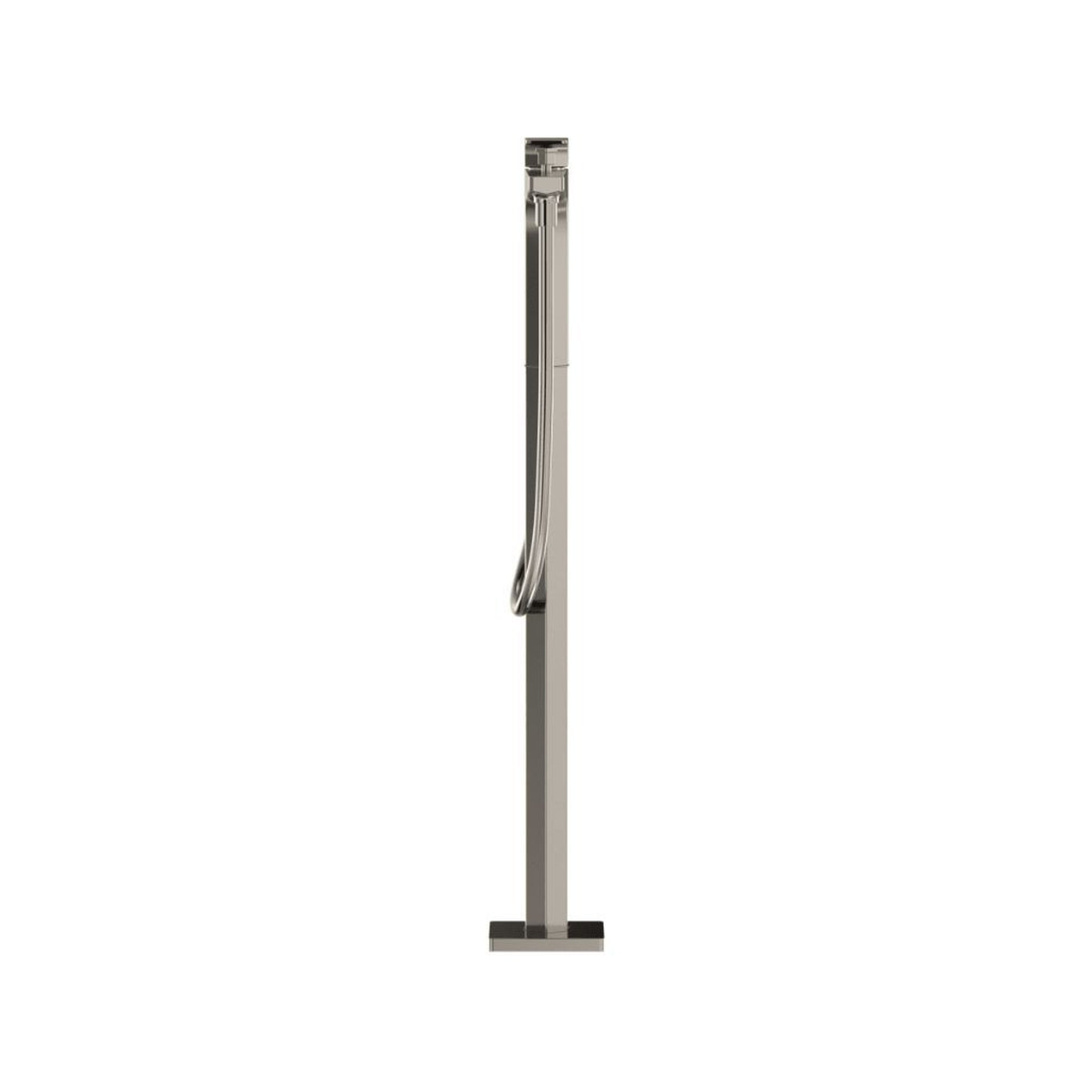 TOTO GE Polished Nickel Floor Mounted Freestanding Tub Filler With Handshower