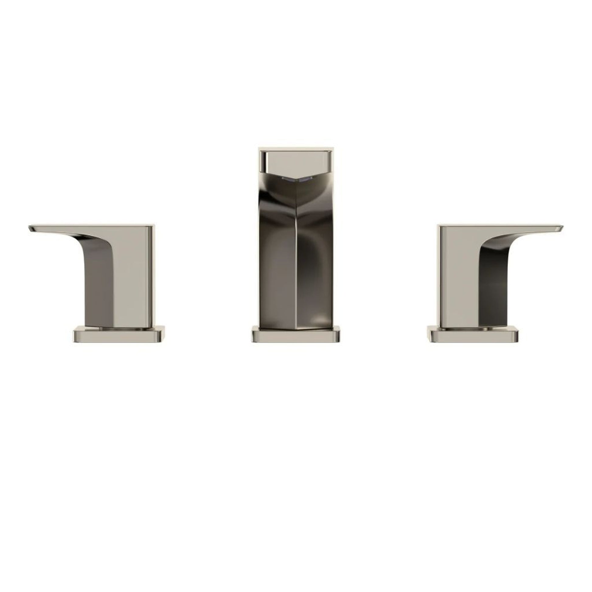 TOTO GE Polished Nickel Three-Hole Double-Handle Deck-Mounted Roman Tub Filler