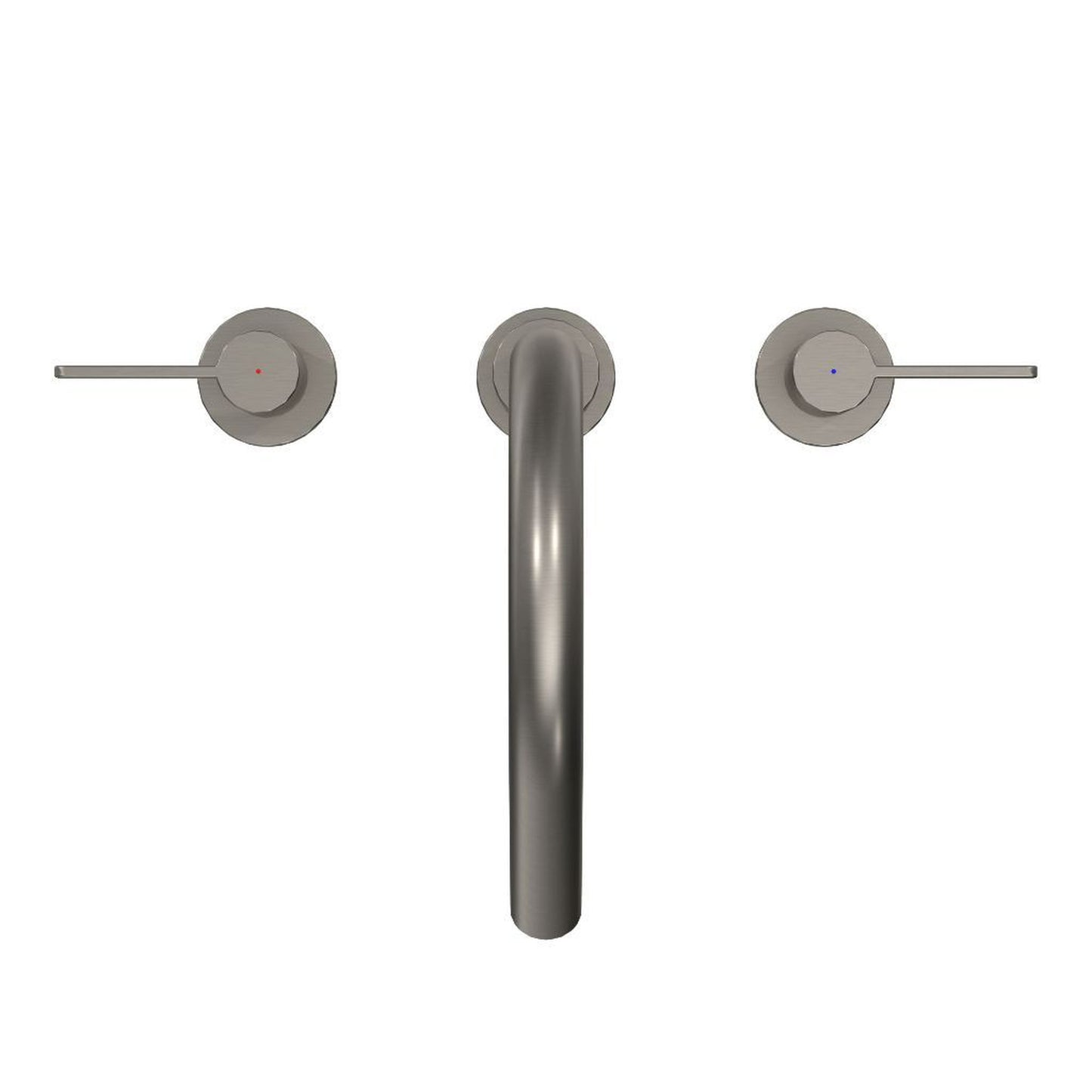 TOTO GF Brushed Nickel Double-Handle Lever Handles Deck-Mounted Roman Tub Filler