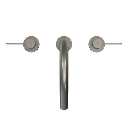 TOTO GF Brushed Nickel Double-Handle Lever Handles Deck-Mounted Roman Tub Filler