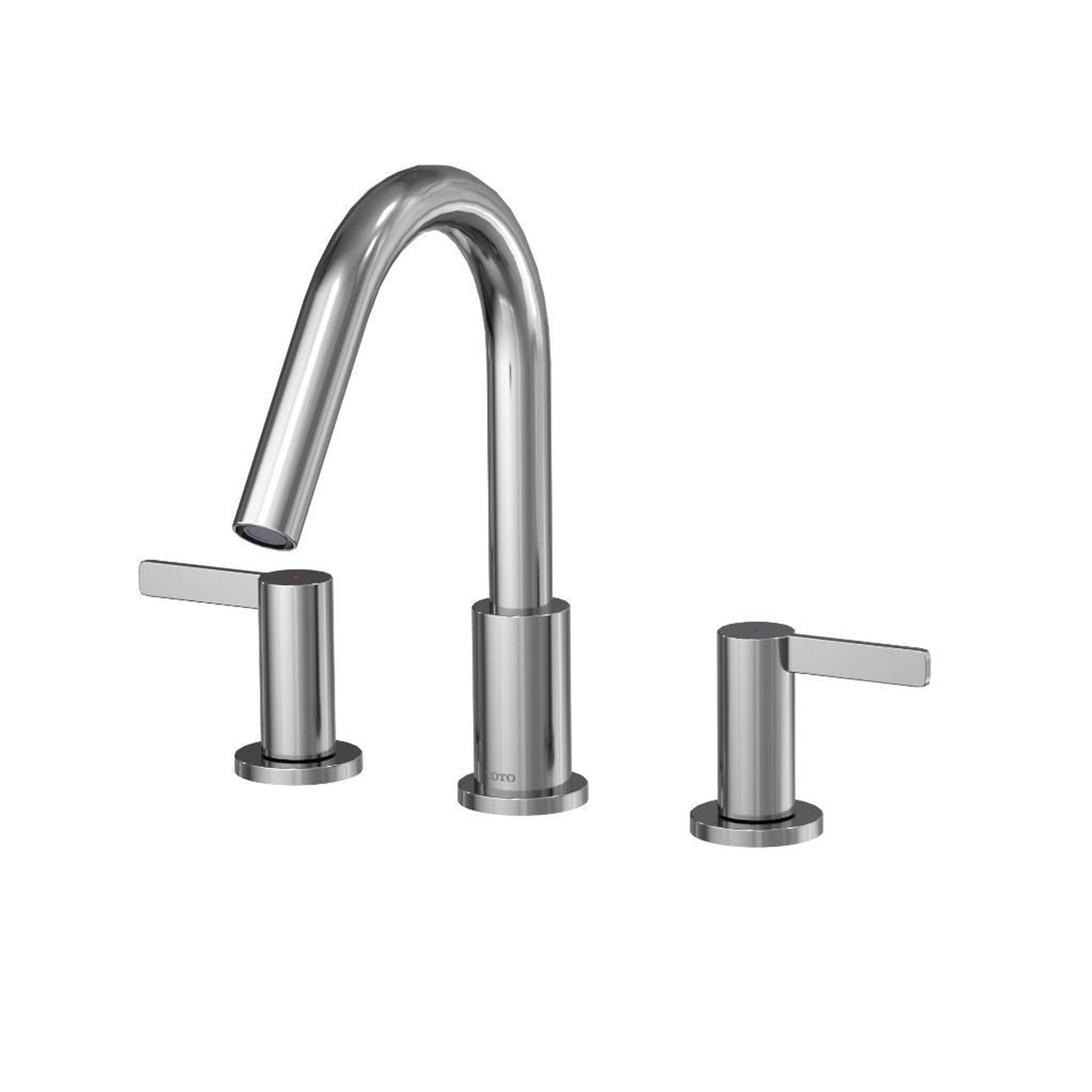 TOTO GF Polished Chrome Double-Handle Lever Handles Deck-Mounted Roman Tub Filler
