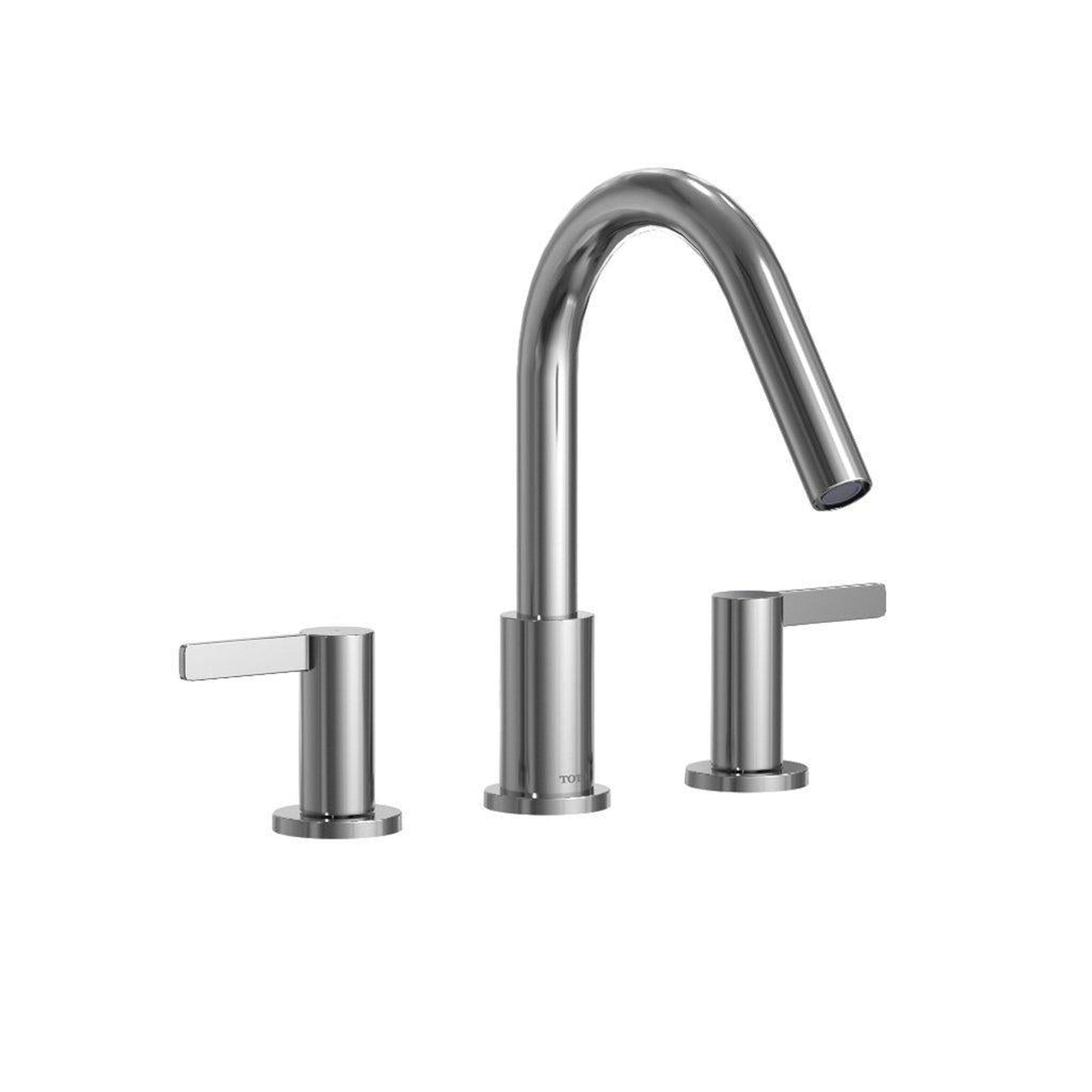 TOTO GF Polished Chrome Double-Handle Lever Handles Deck-Mounted Roman Tub Filler