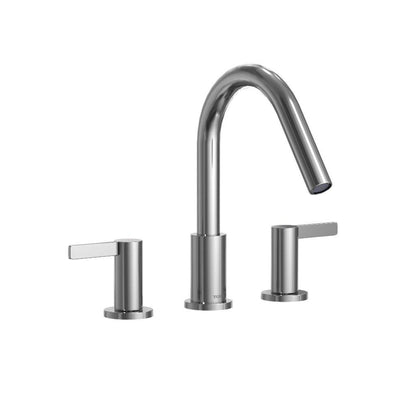 TOTO GF Polished Chrome Double-Handle Lever Handles Deck-Mounted Roman Tub Filler