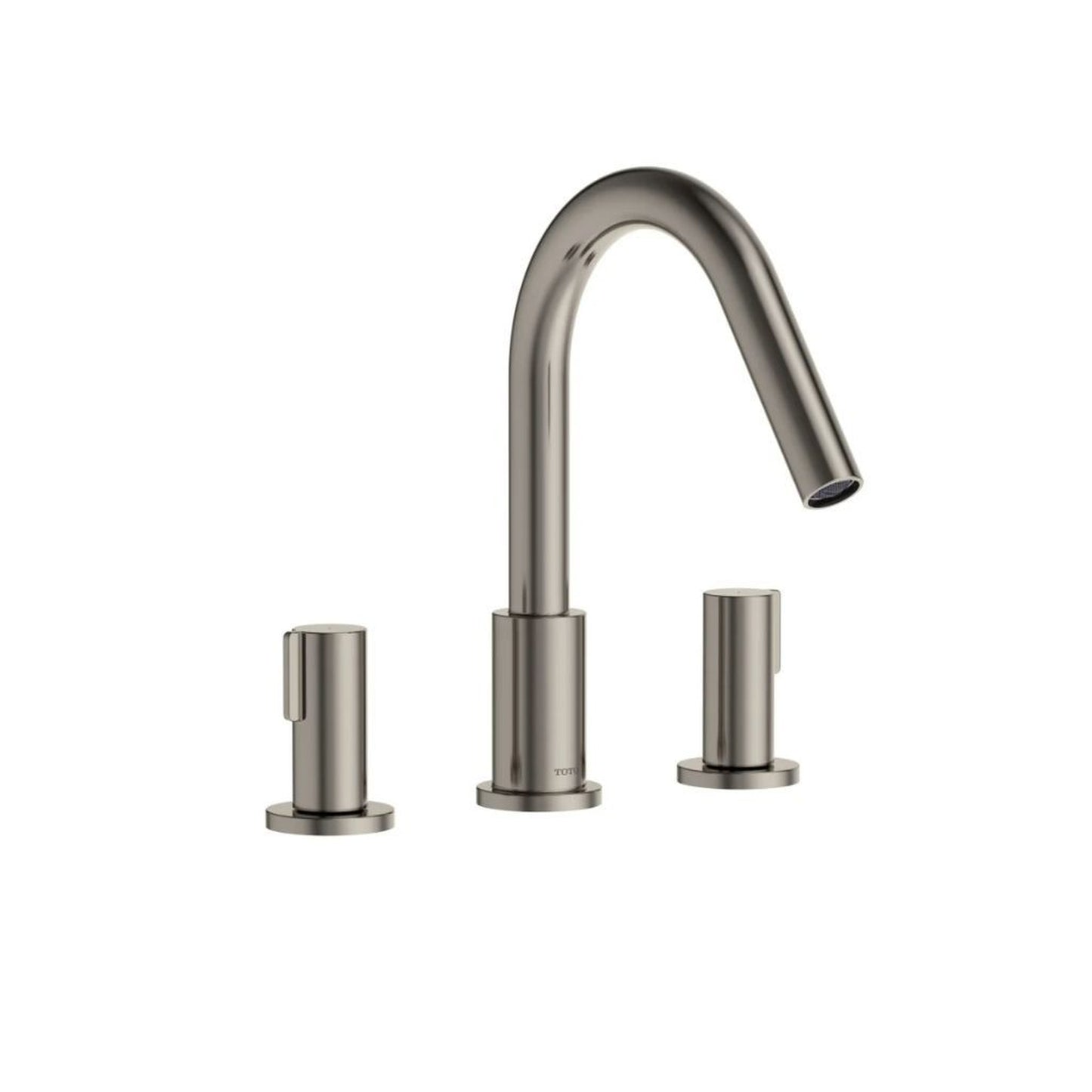 TOTO GF Polished Nickel Double-Handle Deck-Mounted Roman Tub Filler