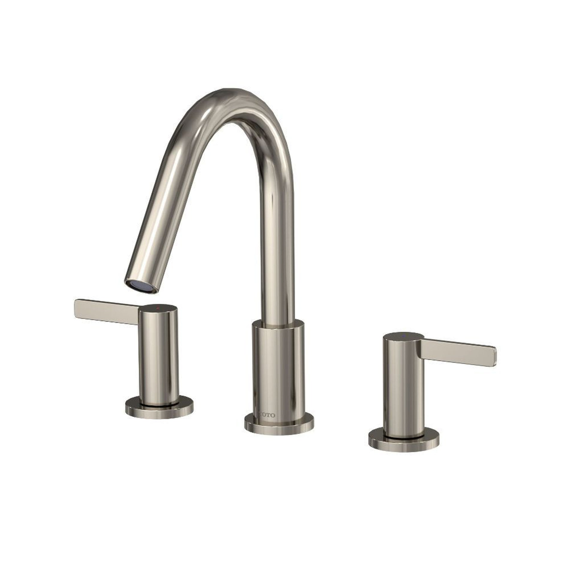 TOTO GF Polished Nickel Double-Handle Lever Handles Deck-Mounted Roman Tub Filler