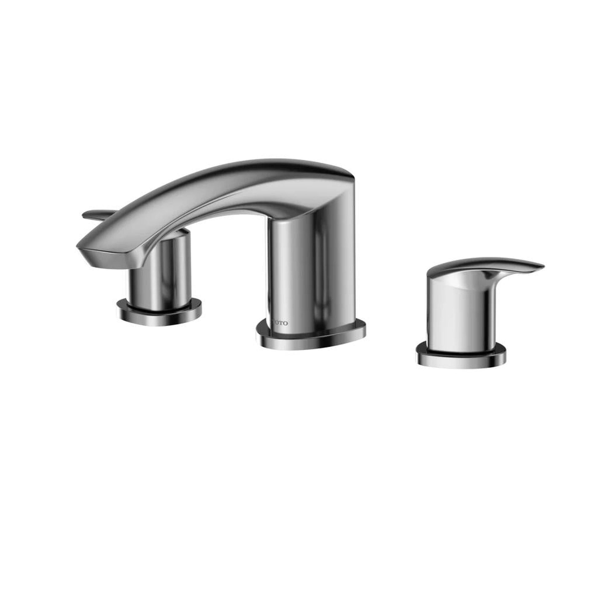 TOTO GM Polished Chrome Double-Handle Deck-Mounted Roman Tub Filler