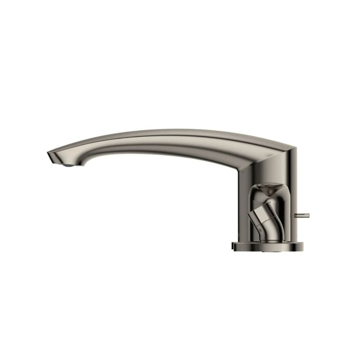 TOTO GM Polished Nickel Double-Handle Deck-Mounted Roman Tub Filler With Handshower Outlet