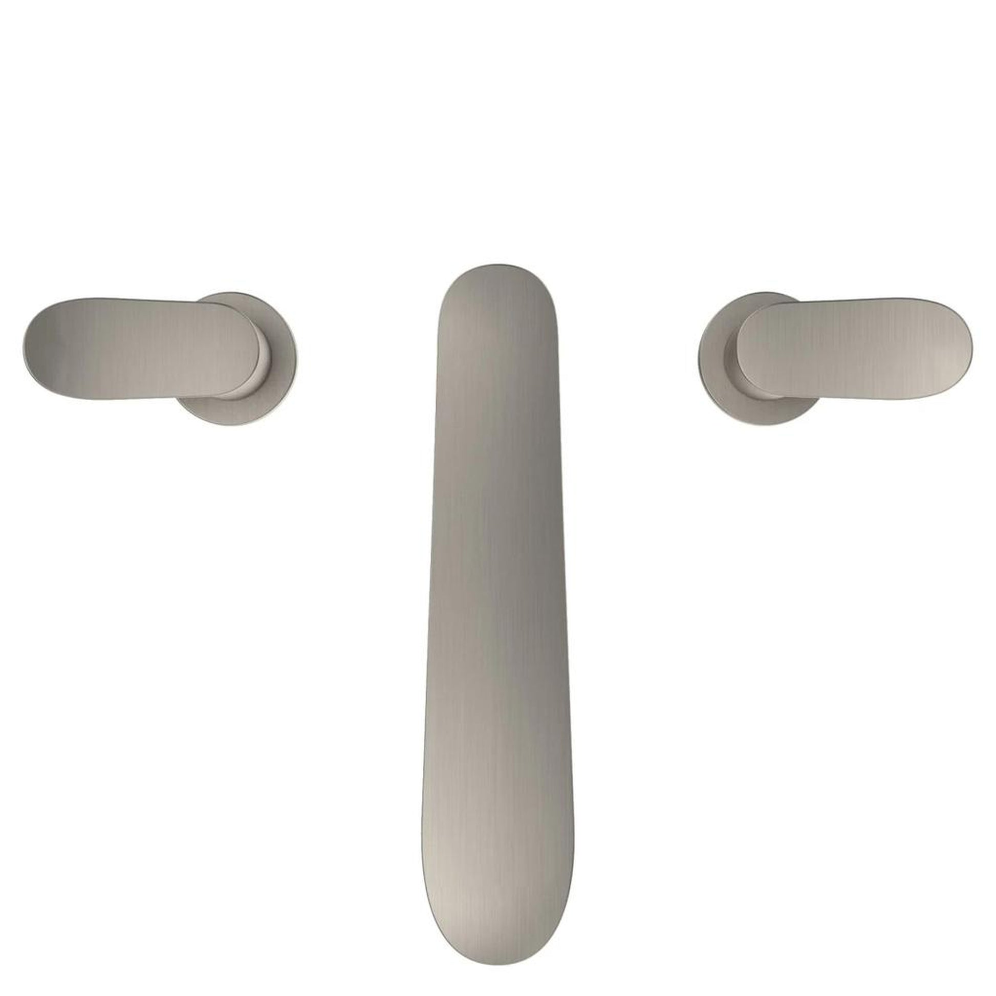 TOTO GO Brushed Nickel Three-Hole Double-Handle Deck-Mounted Roman Tub Filler