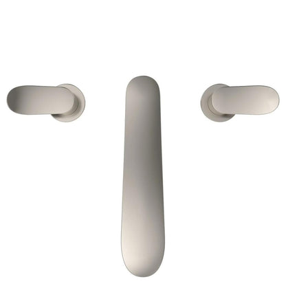 TOTO GO Polished Nickel Three-Hole Double-Handle Deck-Mounted Roman Tub Filler