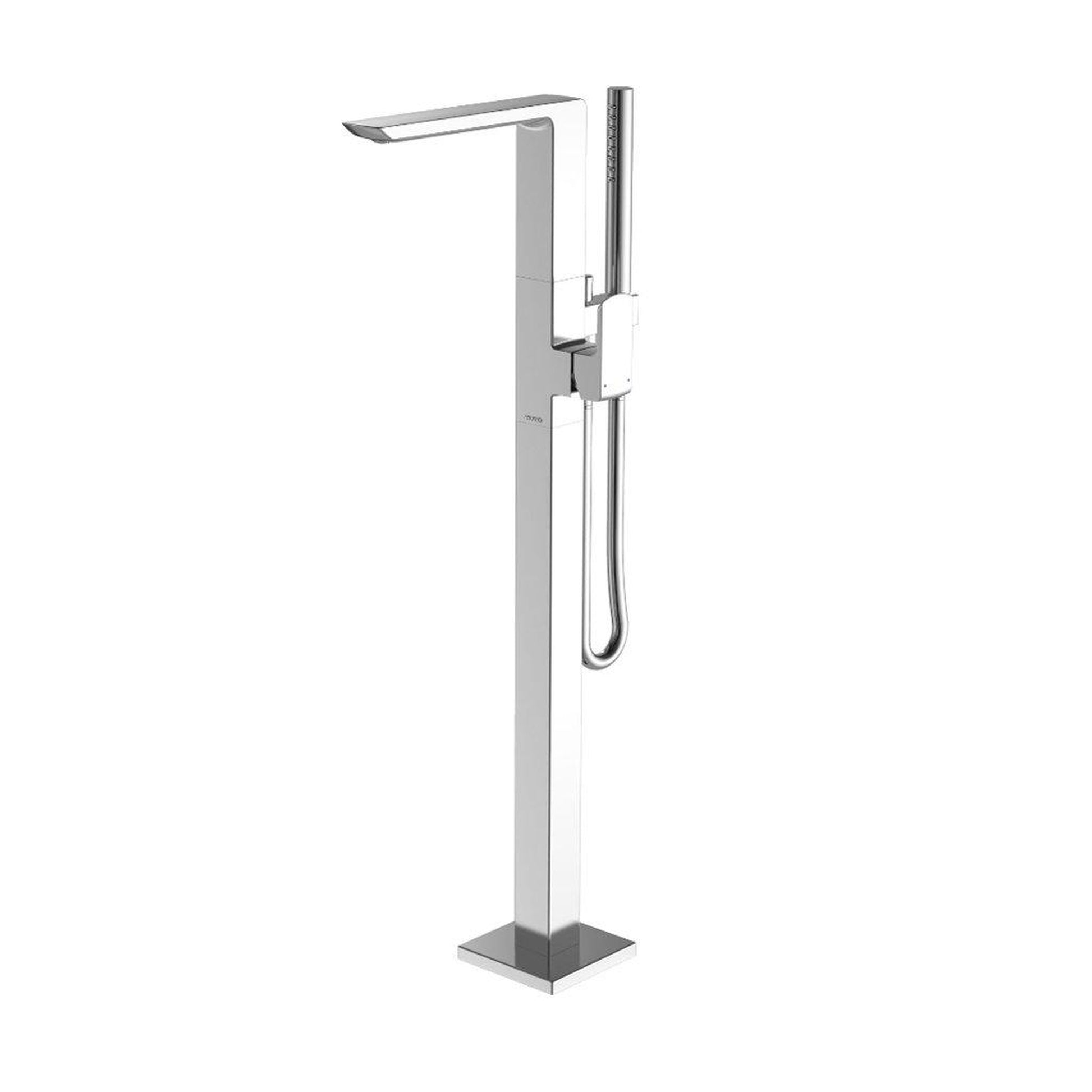 TOTO GR Polished Chrome Floor Mounted Freestanding Tub Filler With Handshower