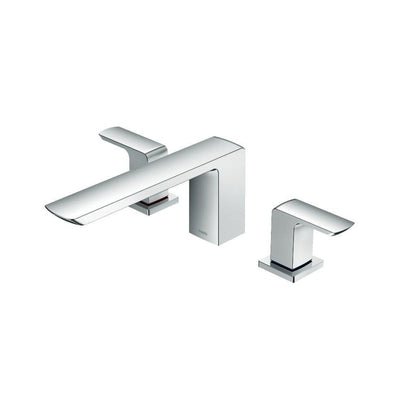 TOTO GR Polished Chrome Three-Hole Double-Handle Deck-Mounted Roman Tub Filler