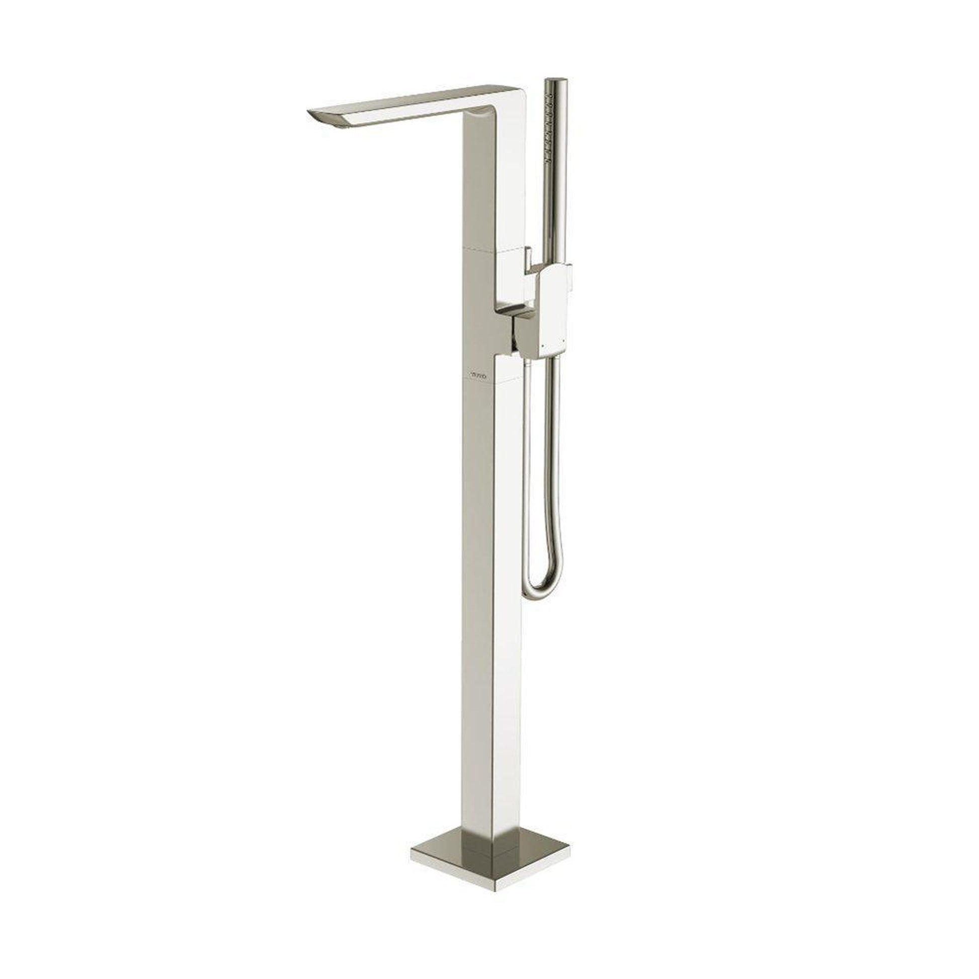 TOTO GR Polished Nickel Floor Mounted Freestanding Tub Filler With Handshower